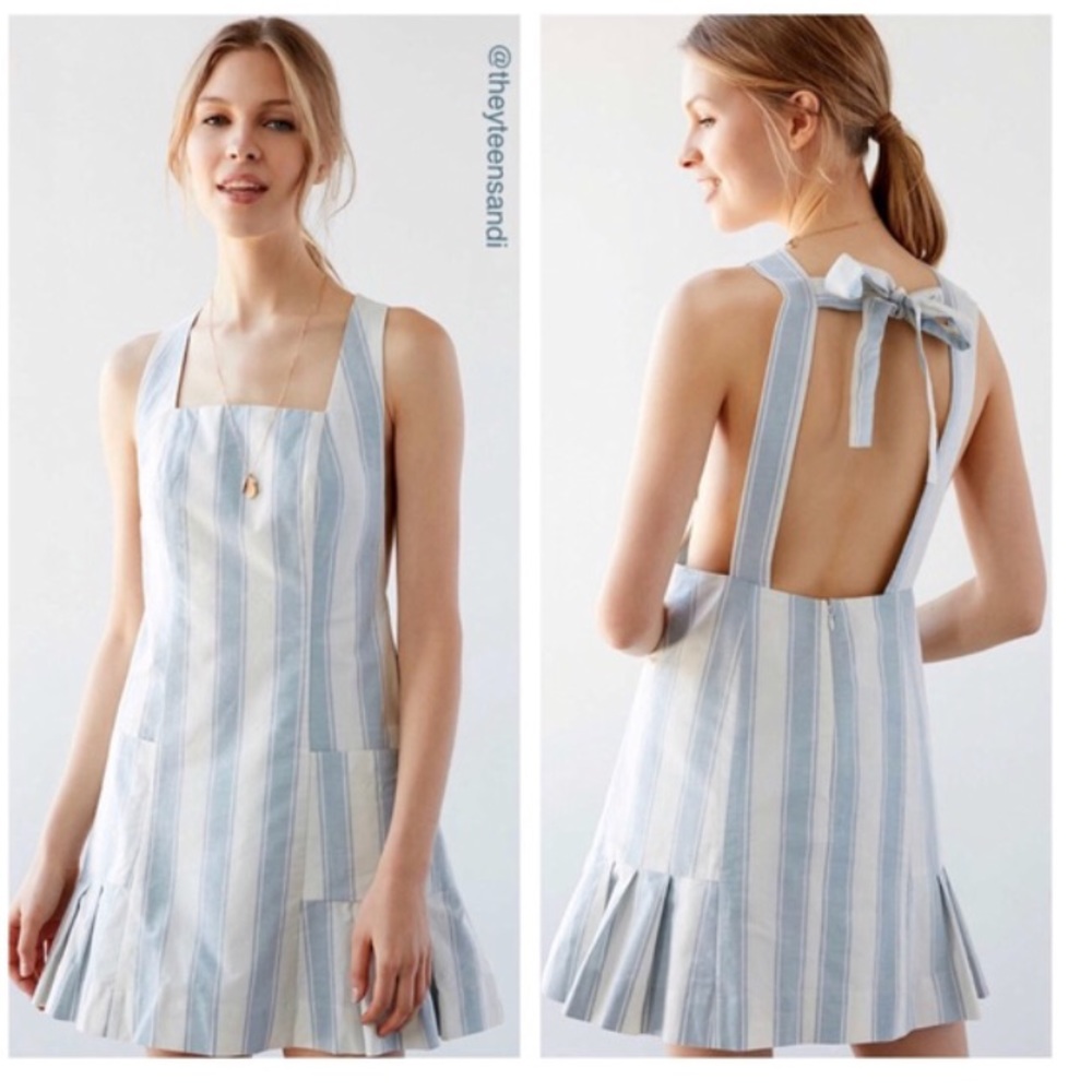 Cooperative Easton Ruffle Stripe Mini Dress